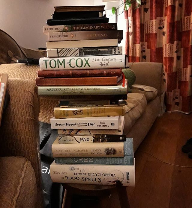 Just wondering whether my currently/to read pile is a little unsustainable...? #books???? #amreading ????