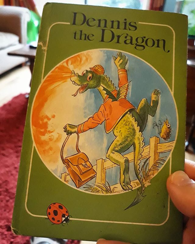 I can't believe that I've never heard of Dennis the Dragon before? Thank you @booksandink for recommending this #Ladybird???? favourite of yours. I think this is actually an important book for all those kind, nice people who nonetheless get picked on and bullied. You will succeed! #bookshopday #amreading #dragons
