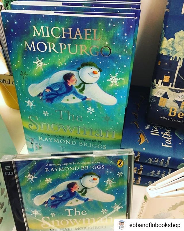 Not sure how I feel about this. The Raymond Briggs original had all the words it needed (eg. THE PICTURES TOLD THE STORY DAMNIT!!). It doesn't need retelling.

#Repost @ebbandflobookshop
• • • • •
If you always felt like you’d like to read the story of The Snowman, Michael Morpurgo has sorted it in this beautiful book! #christmasbooks #independentbookshop #shoplocal #totallylocallychorley #thesnowman