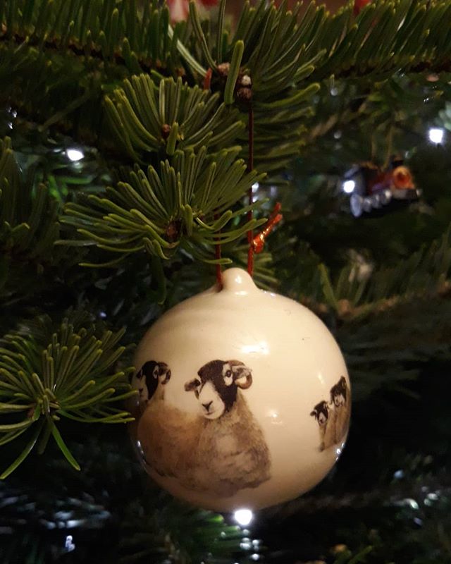 Tradition behold that each year we add a new decoration to the tree. This year's addition is a @rach.h.art original bauble... #Christmas???? #christmastree