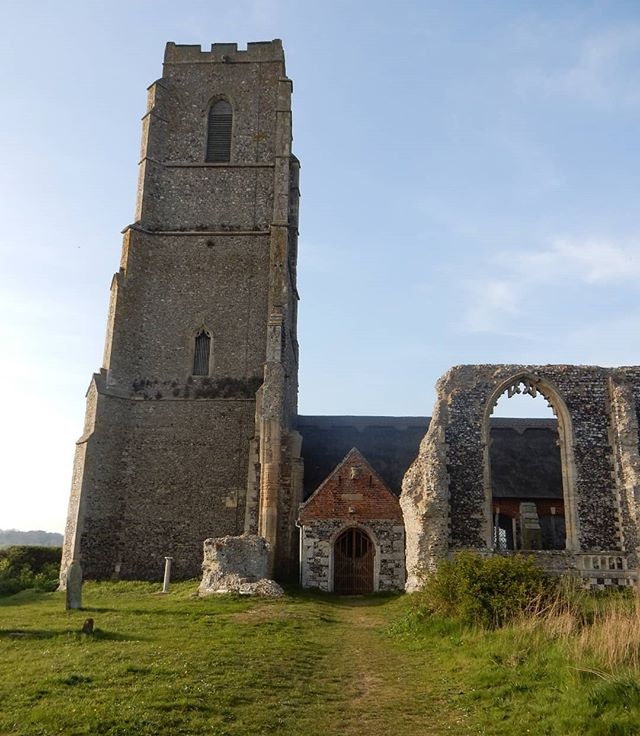 I remember when this church was far further away from the sea. It's still got about sixty days but I can't bear the thought of the North Sea taking this special place...