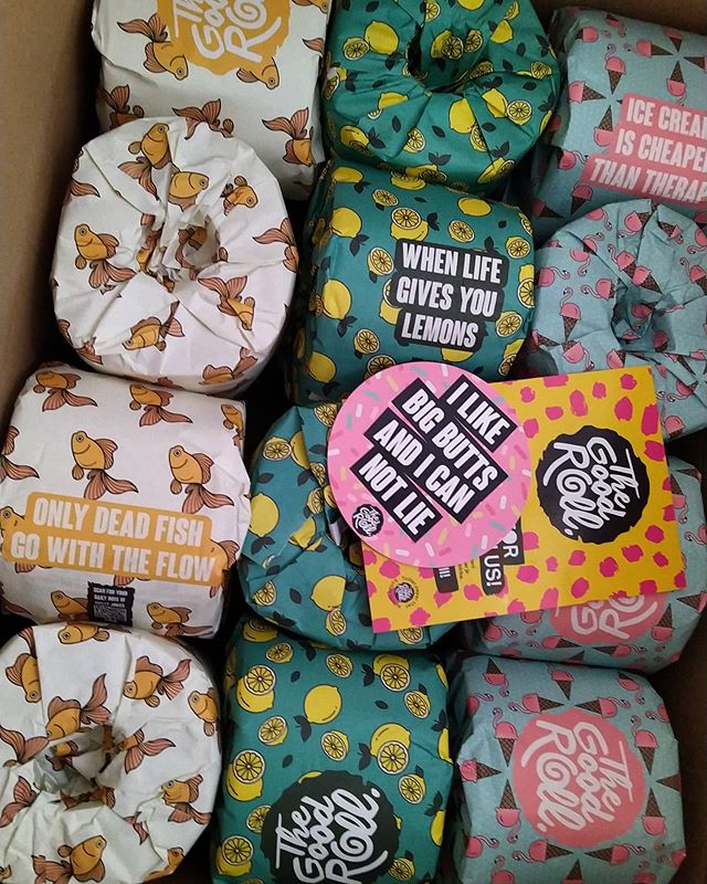 So @whogivesacraptp were sold out so I had to turn to @thegoodroll instead for all my toilet needs. To quote their despatch email, #HappyShitting...
